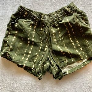Olive Wash Summer Shorts